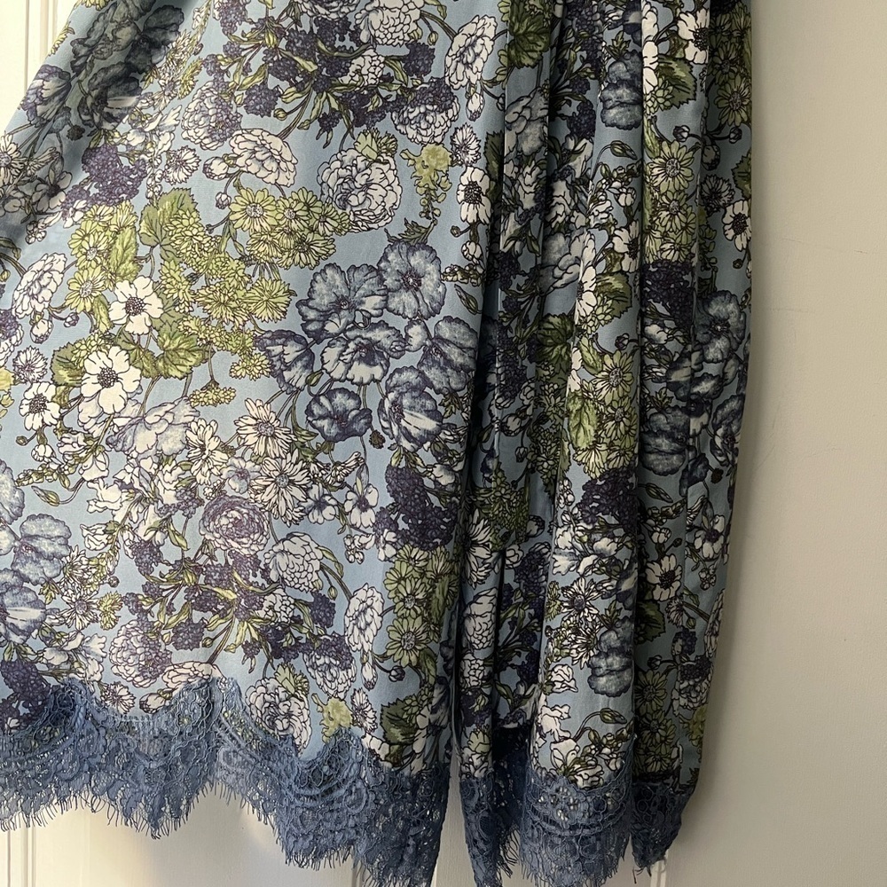 Gold Hawk Floral Silk Jumpsuit - Picture 11 of 13